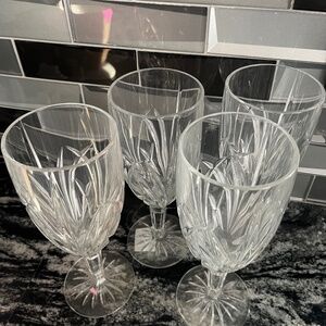 4 Waterford Crystal Brookside Iced Tea/Wine glasses